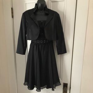 White House Black Market Black Dress with Jacket